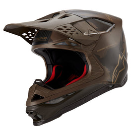 Alpinestars Supertech SM10 Le Squad 23 Helmet - Darkbrown Kangaroo Gold - View 1 | Everest Motorcycles