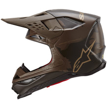 Load image into Gallery viewer, Alpinestars Supertech SM10 Le Squad 23 Helmet - Darkbrown Kangaroo Gold - View 4 | Everest Motorcycles
