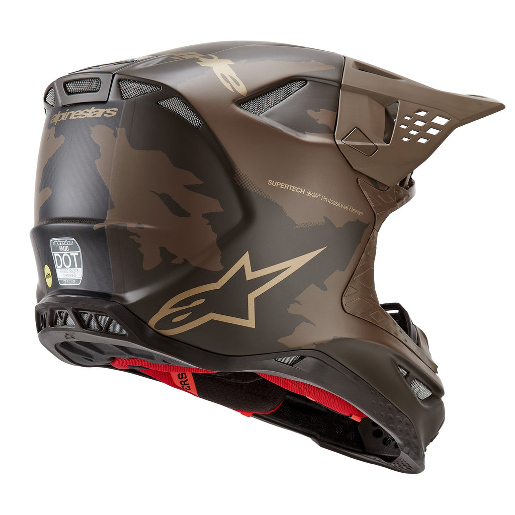Alpinestars Supertech SM10 Le Squad 23 Helmet - Darkbrown Kangaroo Gold - View 5 | Everest Motorcycles