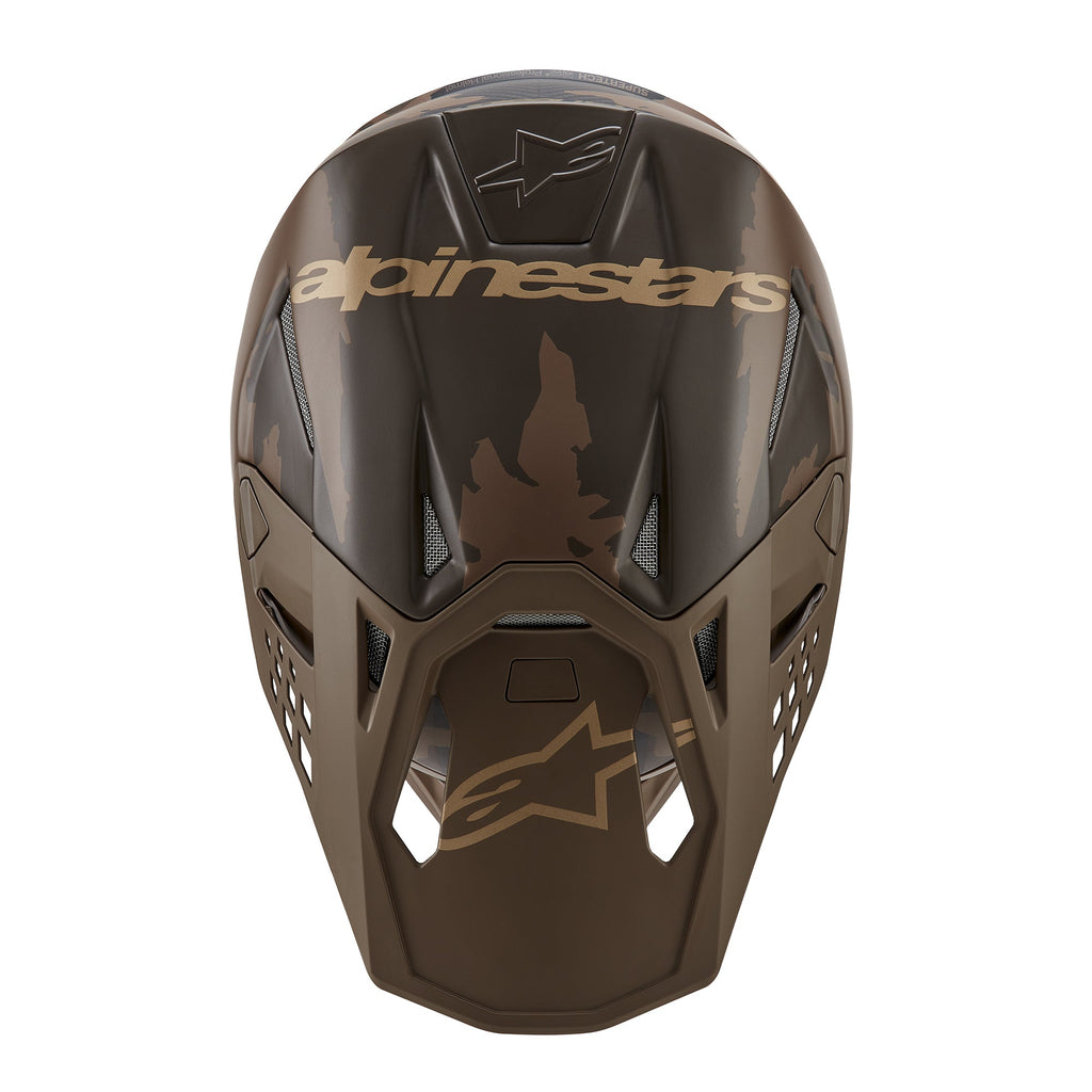 Alpinestars Supertech SM10 Le Squad 23 Helmet - Darkbrown Kangaroo Gold - View 7 | Everest Motorcycles