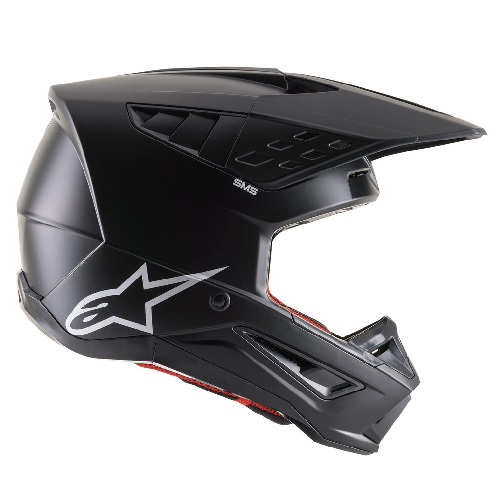 Alpinestars SM5 Solid Ece 22.06 Helmet - Black Matt - View 2 | Everest Motorcycles