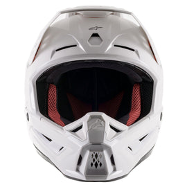 Alpinestars SM5 Solid Ece 22.06 Helmet - White Gloss - View 2 | Everest Motorcycles
