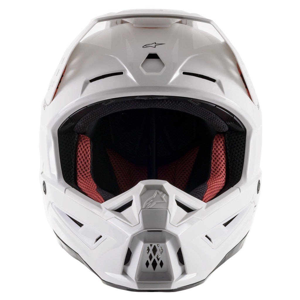 Alpinestars SM5 Solid Ece Helmet - White Glossy - View 2 | Everest Motorcycles