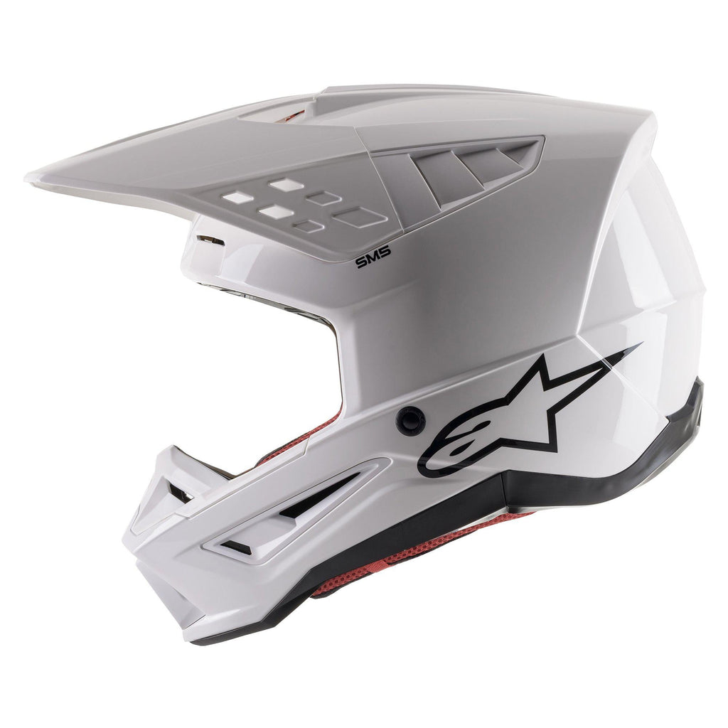 Alpinestars SM5 Solid Ece Helmet - White Glossy - View 1 | Everest Motorcycles