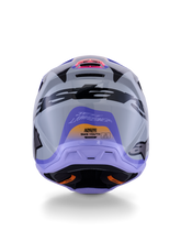 Load image into Gallery viewer, Alpinestars SM7 Jettson ECE06 Helmet - Gray/Purple/Black/Glossy - View 3 | Everest Motorcycles