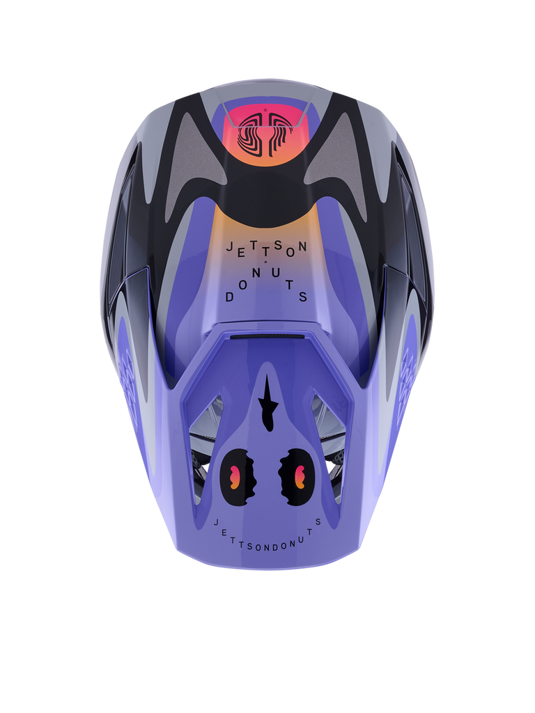 Alpinestars SM7 Jettson ECE06 Helmet - Gray/Purple/Black/Glossy - View 4 | Everest Motorcycles