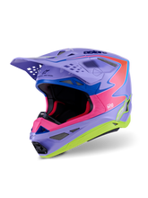 Load image into Gallery viewer, Alpinestars SM10 Jett Lawrence R01 Helmet - Purple/Fluro-Pink/Fluro-Yellow/Glossy