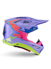 Load image into Gallery viewer, Alpinestars SM10 Jett Lawrence R01 Helmet - Purple/Fluro-Pink/Fluro-Yellow/Glossy