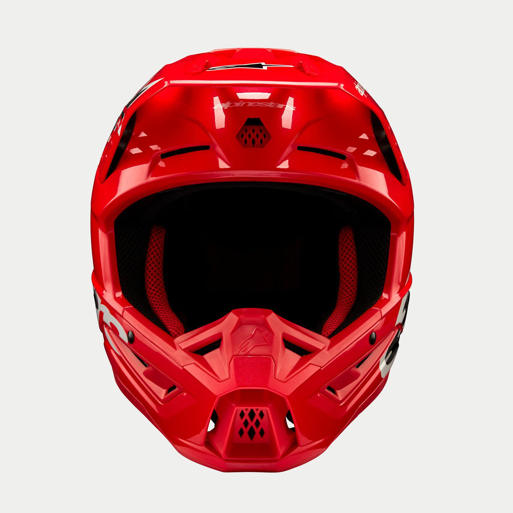 Alpinestars SM5 Corp Ece 22.06 Helmet - Bright Red Gloss - View 2 | Everest Motorcycles