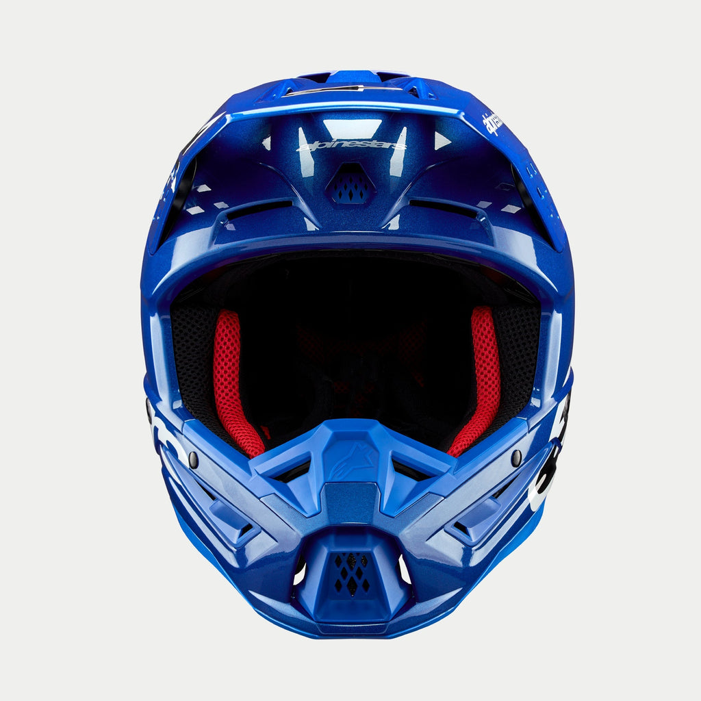 Alpinestars SM5 Corp Ece 22.06 Helmet - Blue Gloss - View 2 | Everest Motorcycles
