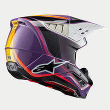 Load image into Gallery viewer, Alpinestars SM5 Sail Ece 22.06 Helmet - Violet Black Silver Gloss - View 4 | Everest Motorcycles