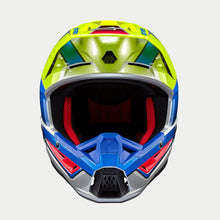 Load image into Gallery viewer, Alpinestars SM5 Sail Ece 22.06 Helmet - Fluro Yellow Enamel Blue Silver Gloss - View 2 | Everest Motorcycles