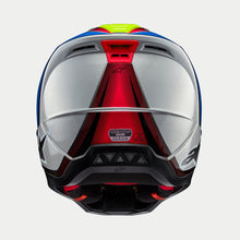 Load image into Gallery viewer, Alpinestars SM5 Sail Ece 22.06 Helmet - Fluro Yellow Enamel Blue Silver Gloss - View 4 | Everest Motorcycles
