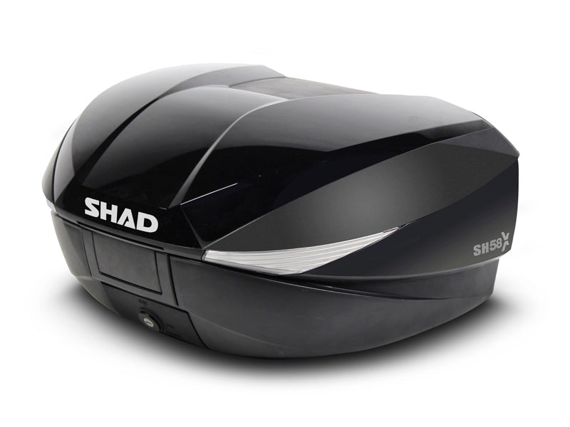 Shad SH58 Top Case Cover Plate Set - Black Metal
