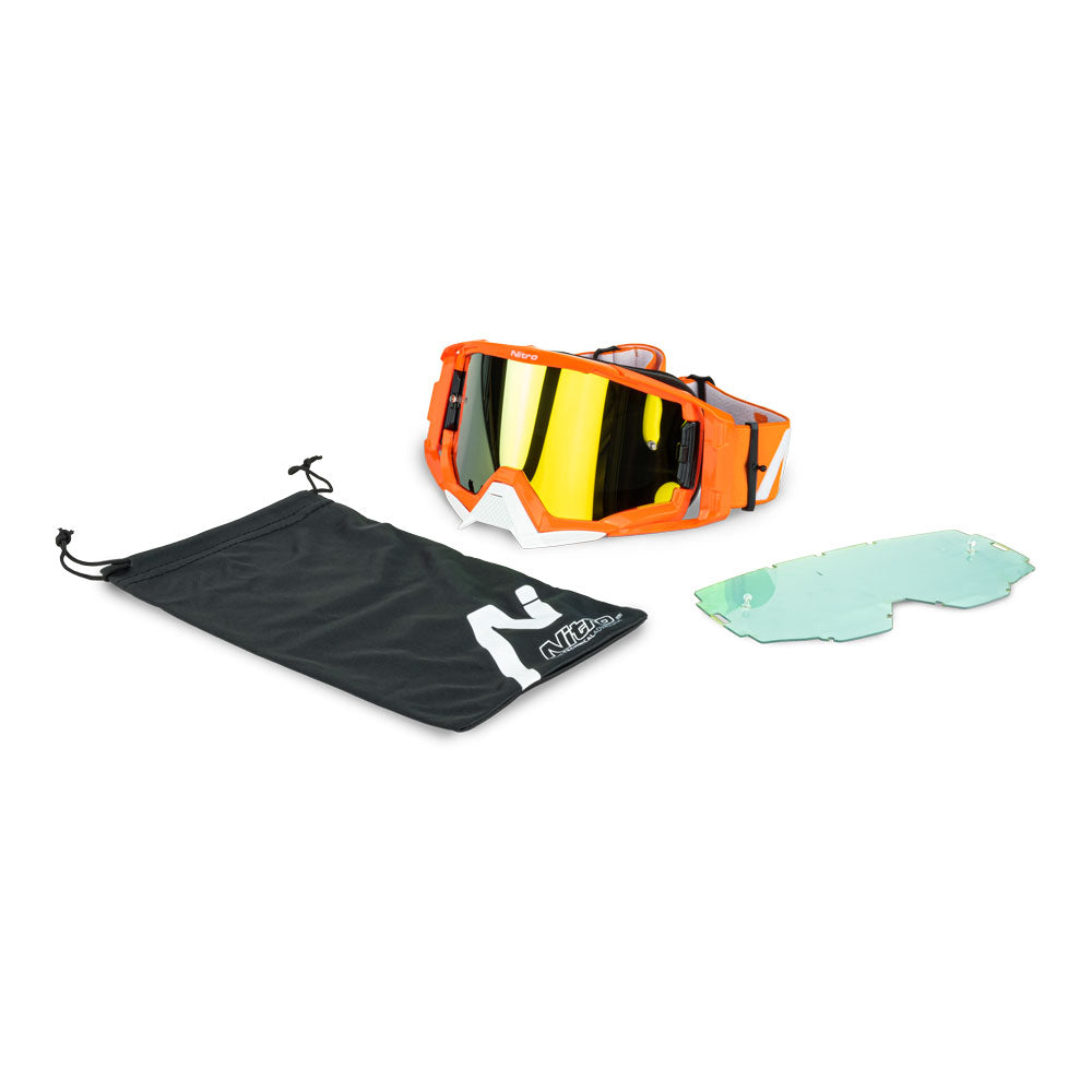 NITRO NV-150X GOGGLE ORANGE FRAME REDENS