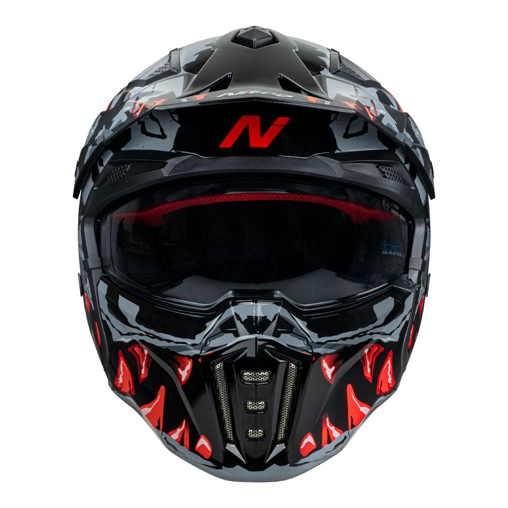 NITRO NZ302 TOXIC GREY/RED