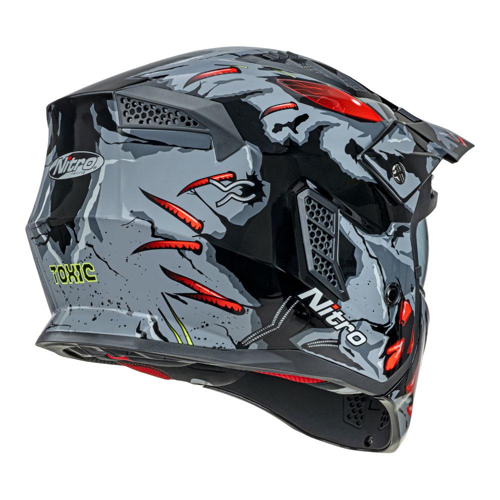 NITRO NZ302 TOXIC GREY/RED