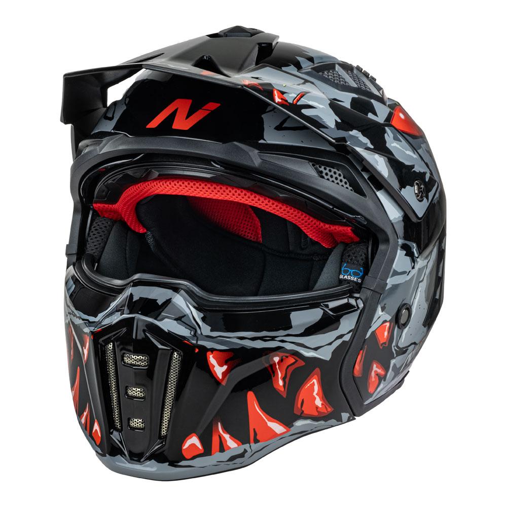 NITRO NZ302 TOXIC GREY/RED