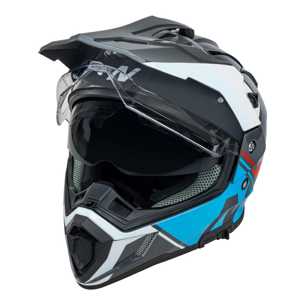 NITRO MX780 ADVENTURE GLOSS GREY/LIGHT BLUE/RED/WHITE