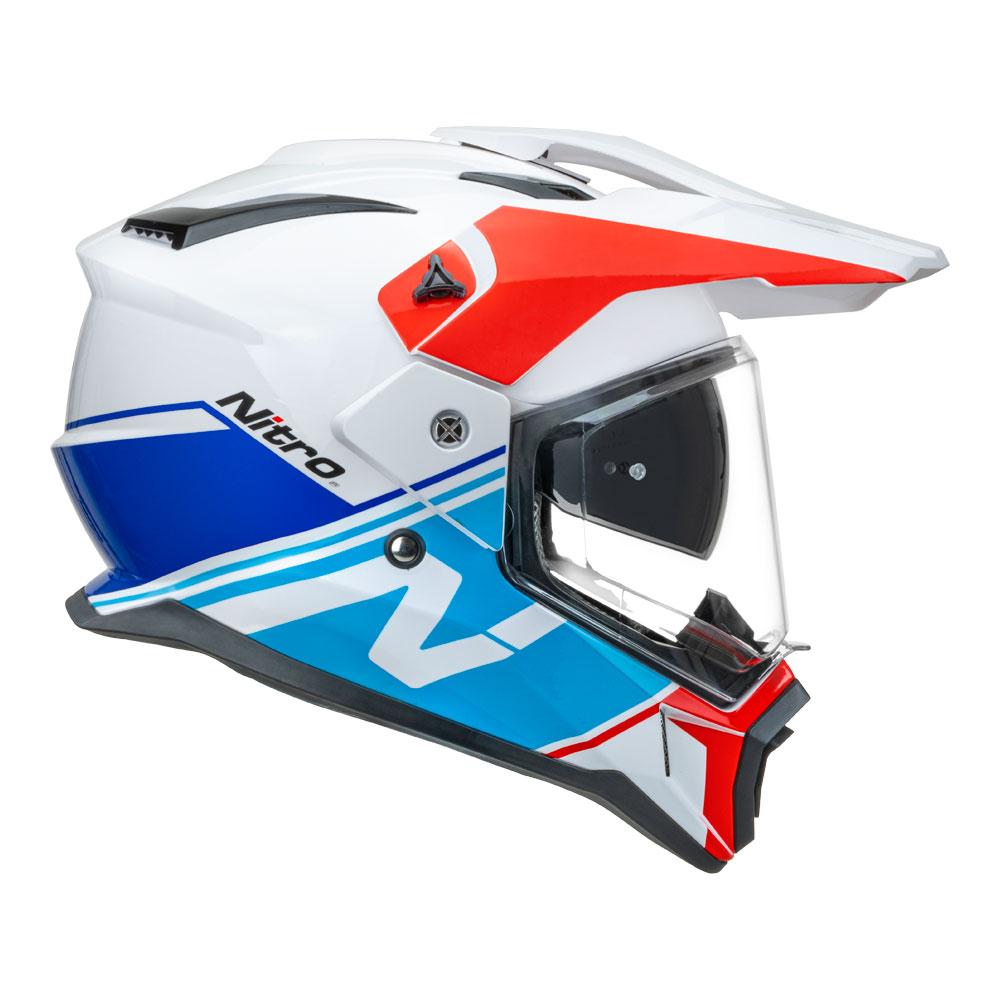 NITRO MX780 ADVENTURE GLOSS WHITE/LIGHT BLUE/RED/BLUE