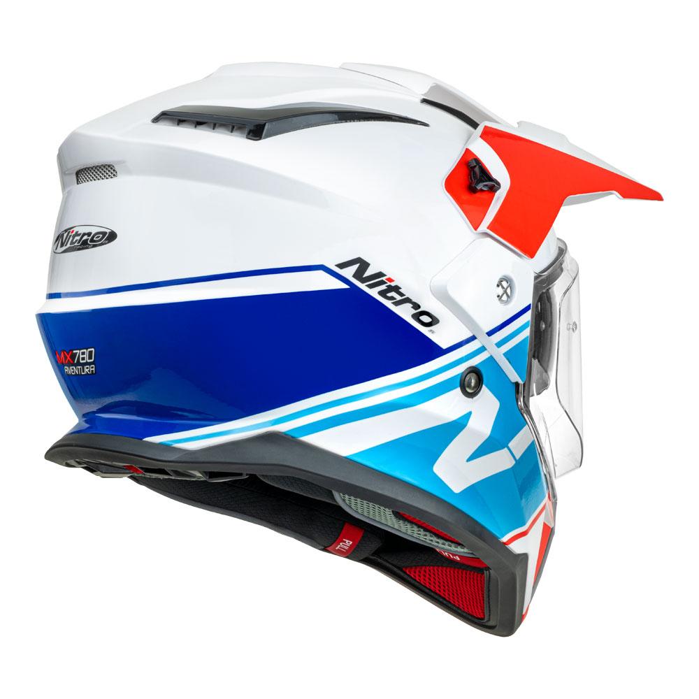 NITRO MX780 ADVENTURE GLOSS WHITE/LIGHT BLUE/RED/BLUE
