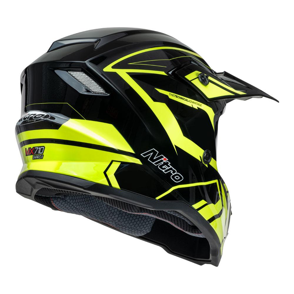 NITRO MX710 YOUTH SHARD II FLURO YELLOW/BLACK