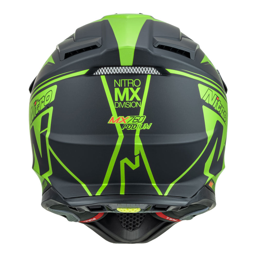 NITRO MX760 SATIN BLACK/FLURO GREEN