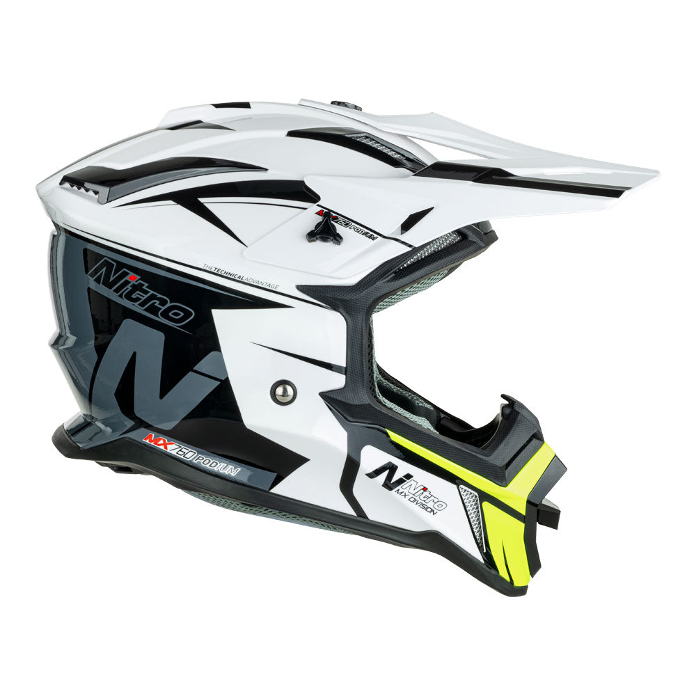 NITRO MX760 WHITE/GREY/FLURO GREEN