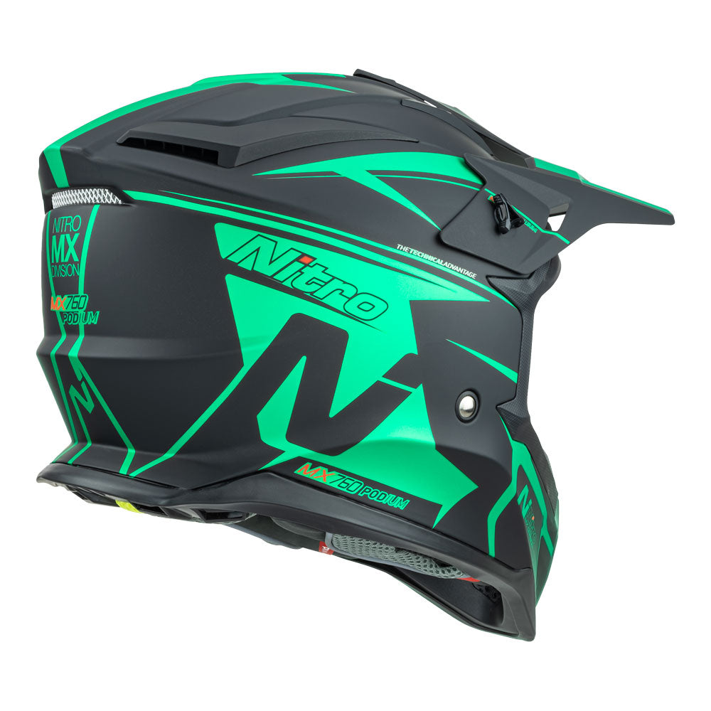 NITRO MX760 SATIN BLACK/TEAL