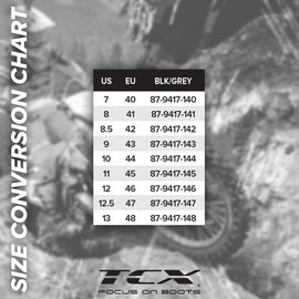 TCX STREET 3 AIR BOOTS BLACK/GREY