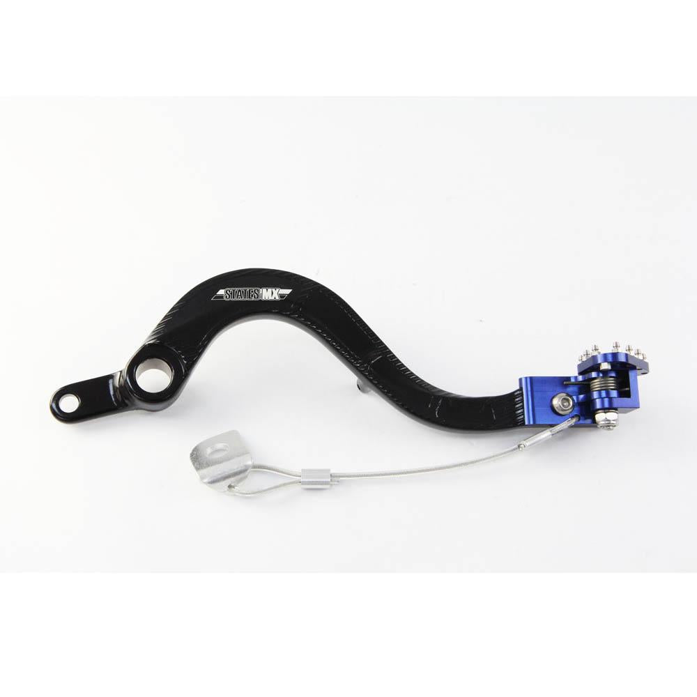 STATES MX BRAKE PEDAL W/ FLEX TIP - KAWASAKI - BLUE