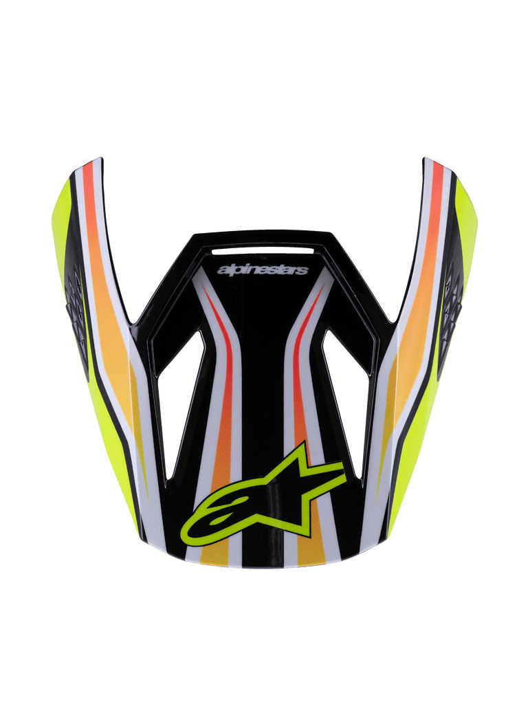 Alpinestars SM3 Youth Wurx ECE06 Visor - Black Yellow-Fluro Blue Red Glossy | Everest Motorcycles