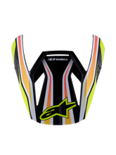 Load image into Gallery viewer, Alpinestars SM3 Youth Wurx ECE06 Visor - Black Yellow-Fluro Blue Red Glossy | Everest Motorcycles