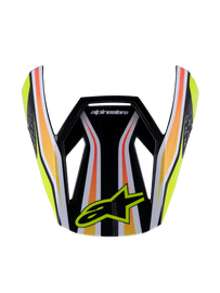 Alpinestars SM3 Youth Wurx ECE06 Visor - Black Yellow-Fluro Blue Red Glossy | Everest Motorcycles
