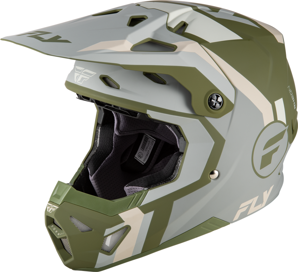 Fly Racing Formula CP Seal Helmet - Stone/Khaki/Olive