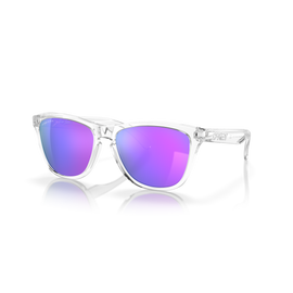 Oakley Frogskins Sunglasses Prizm Violet Lenses,  Polished Clear Frame