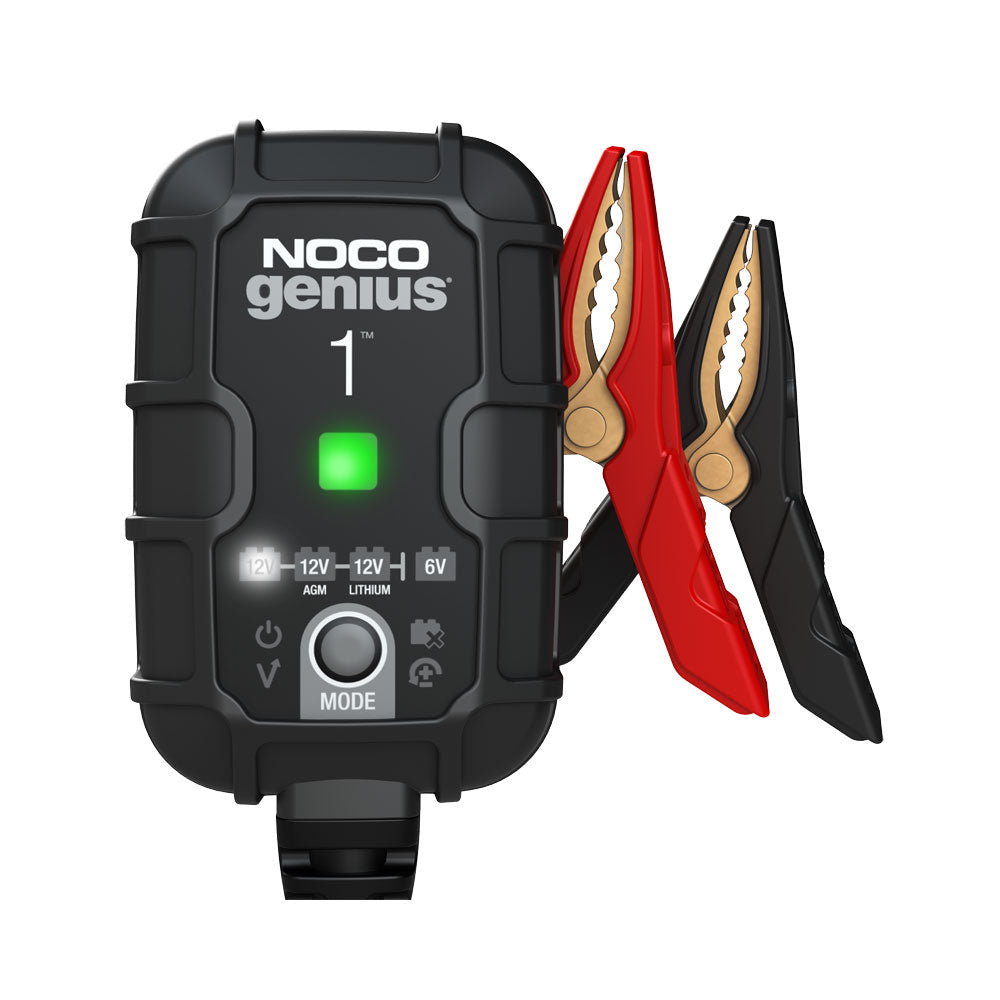NOCO Genius 1 Battery Charger for Lead Acid 6 & 12V and 12.8V Lithium Batteries