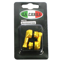 Load image into Gallery viewer, LA CORSA TUBESLESS VALVE STEM - GOLD - 8.3MM (PAIR)