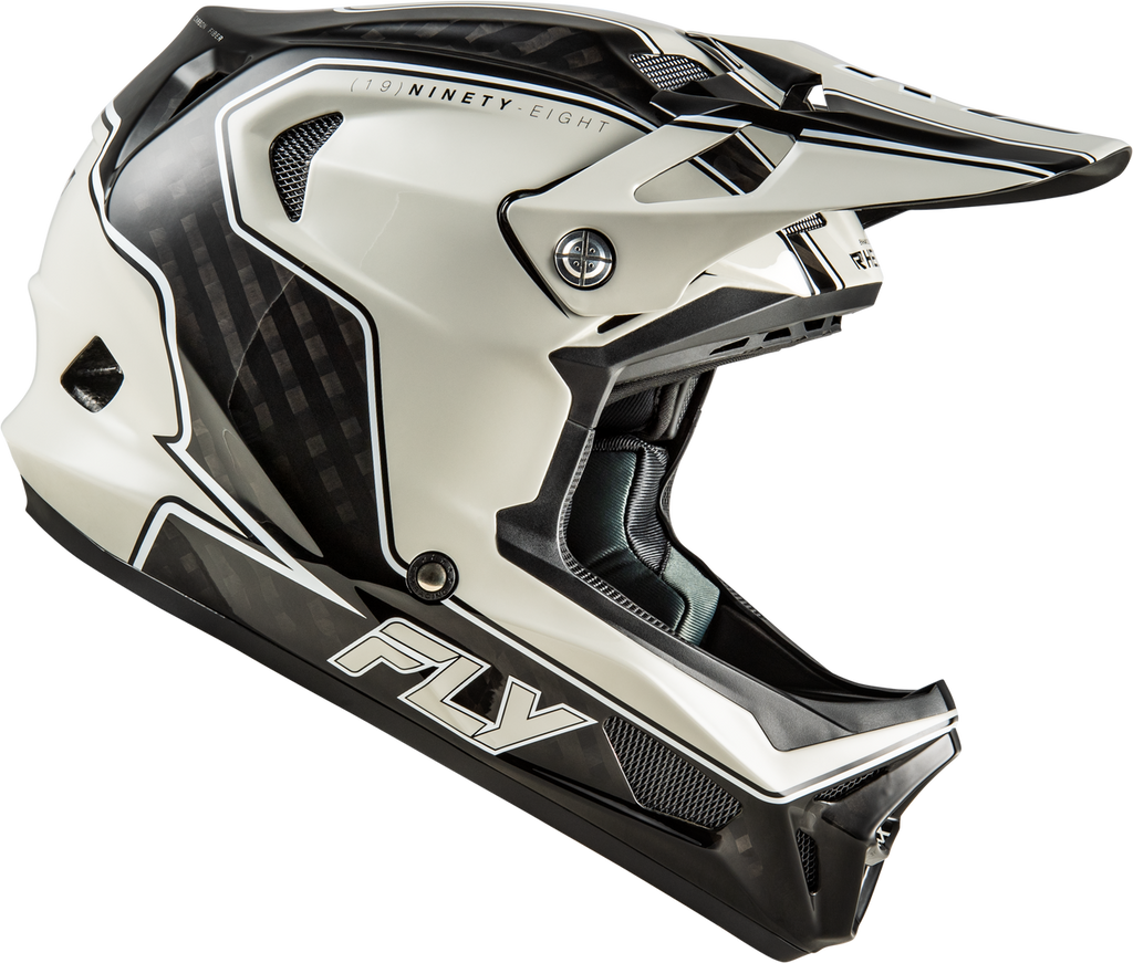 Fly Racing Werx-R MTB/BMX Flow Helmet - Black Carbon/Grey