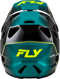Fly Racing Rayce MTB Repeat Youth Helmet - Black/Teal/Hi-Vis