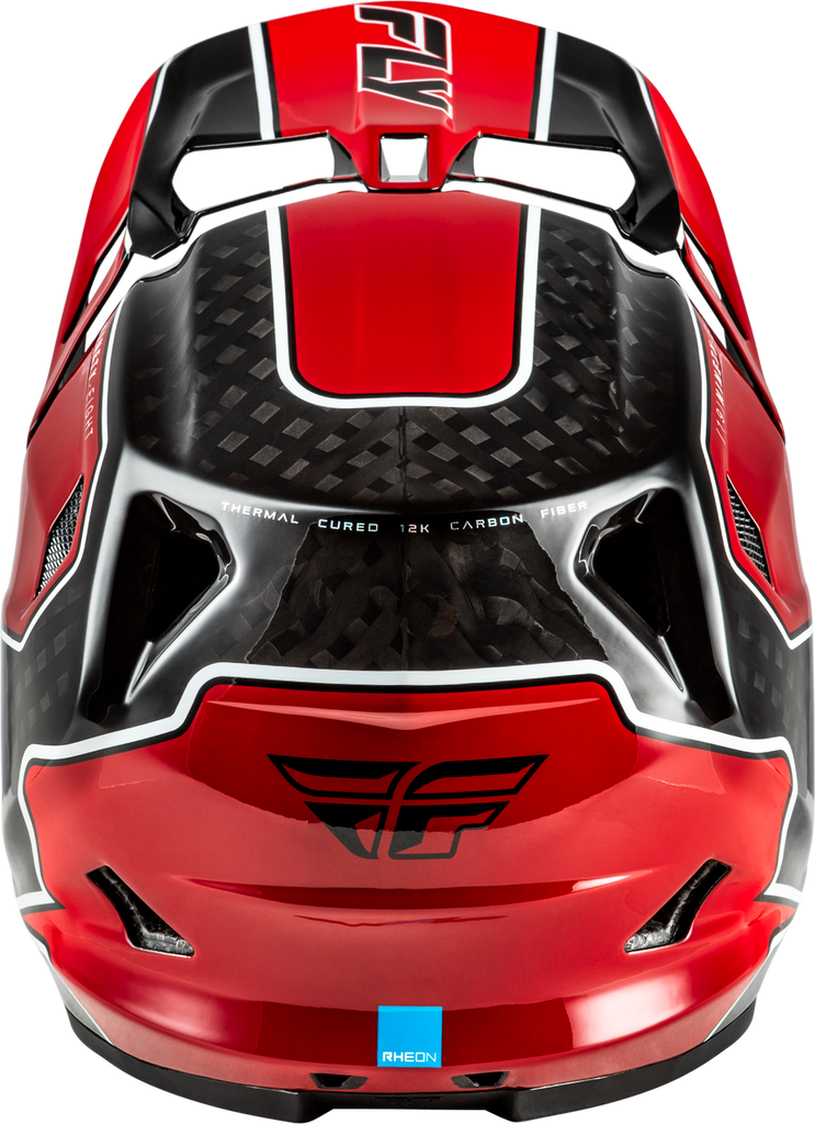 Fly Racing Werx-R MTB/BMX Flow Helmet - Black Carbon/Red