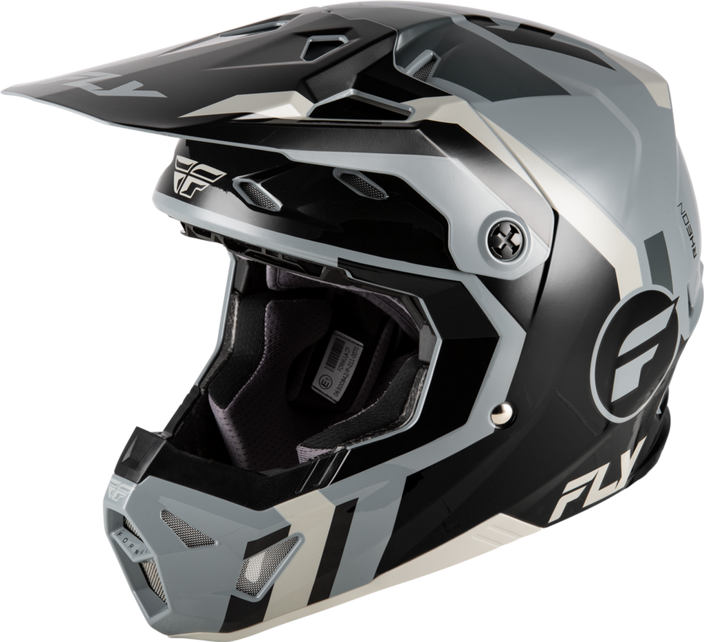Fly Racing Formula CP Seal Helmet - Black/Grey/Light Grey