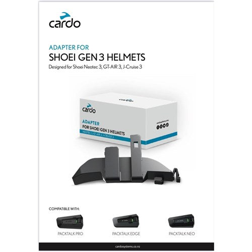 CARDO ADAPTER FOR SHOEI GEN 3 HELMETS