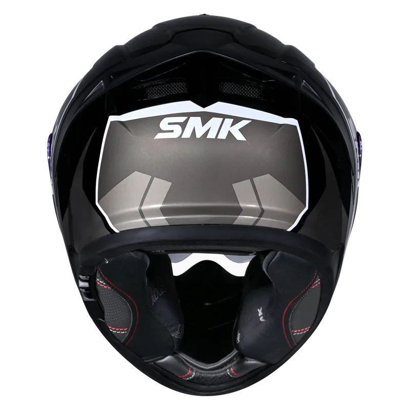 SMK Typhoon Aerot (MA266) Full Face Helmet - Matt Black/Grey