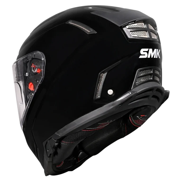 SMK Agnar Solid (GL200) Full Face Helmet - Black