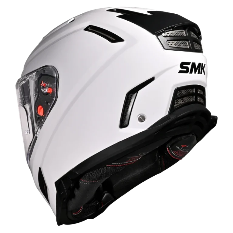 SMK Agnar Solid (GL100) Full Face Helmet - White