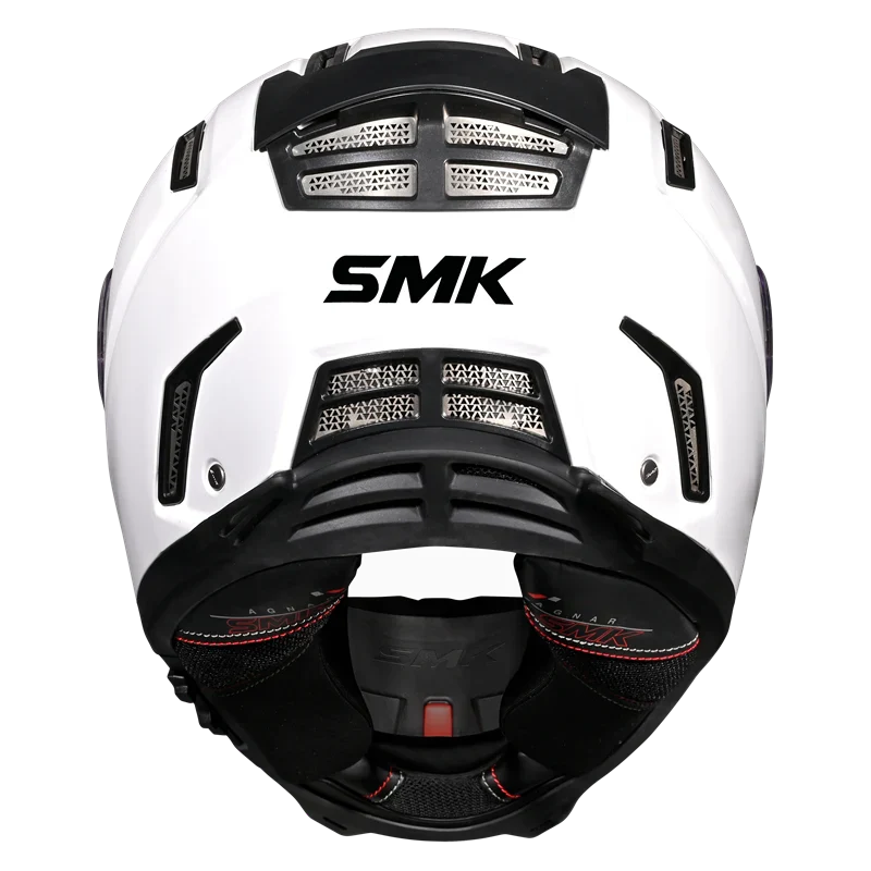 SMK Agnar Solid (GL100) Full Face Helmet - White