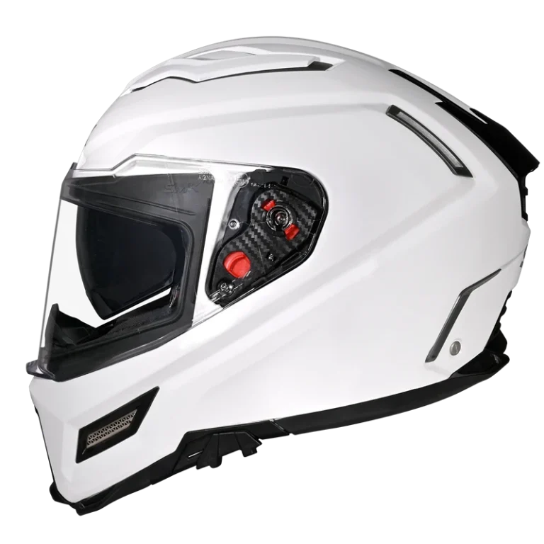 SMK Agnar Solid (GL100) Full Face Helmet - White