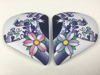 Arai QV-Pro Replacement Side-Pods Set - Oriental Frost