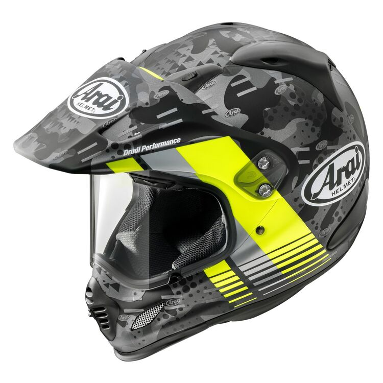 Arai XD-4 Cover Motorcycle Helmet -  Fluro Yellow Matte - MotoHeaven